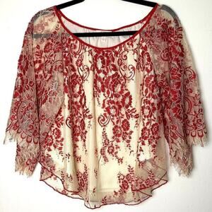 GB Girls Floral Embroidered Lace Top, NWOT, Girl's Large​​​​​​​​​​​​​​​​​